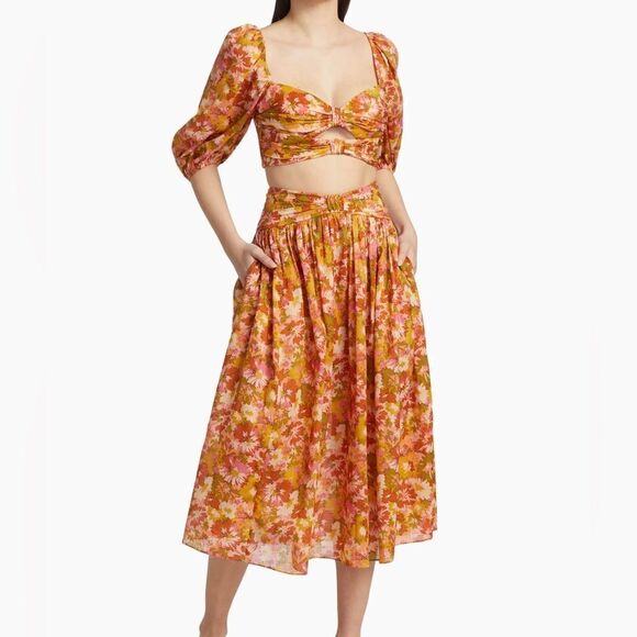 Zimmermann Violet Crop Top size 3/us size 10 - Picture 3 of 14